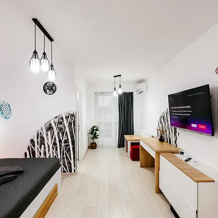 Premium Skyline With Free Parking & Panoramic View Lejlighed Bukarest