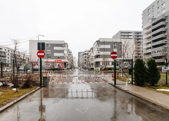 Lägenhet Premium Skyline With Free Parking & Panoramic View Bukarest