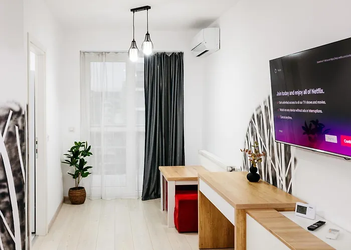 Premium Skyline With Free Parking & Panoramic View Apartman Bukarest